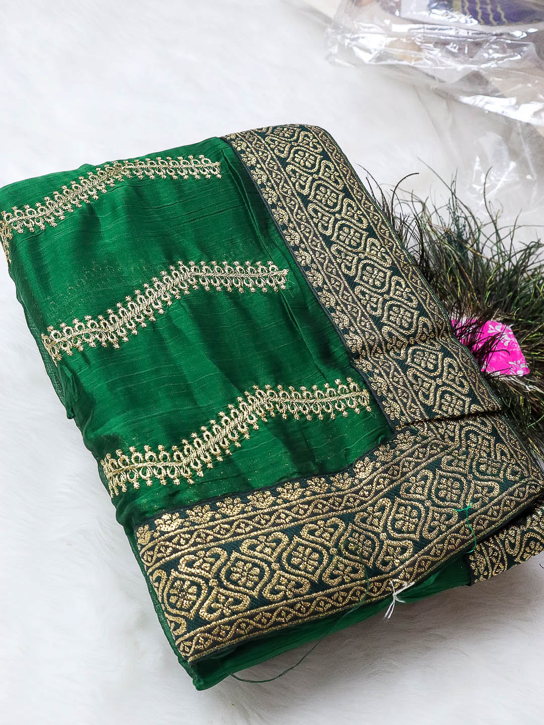 Embroidery Work Fancy Designer Saree