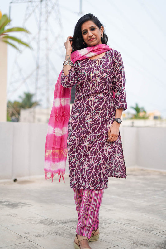 Dcapsule Kurti (Top, Bottom & Dupatta)