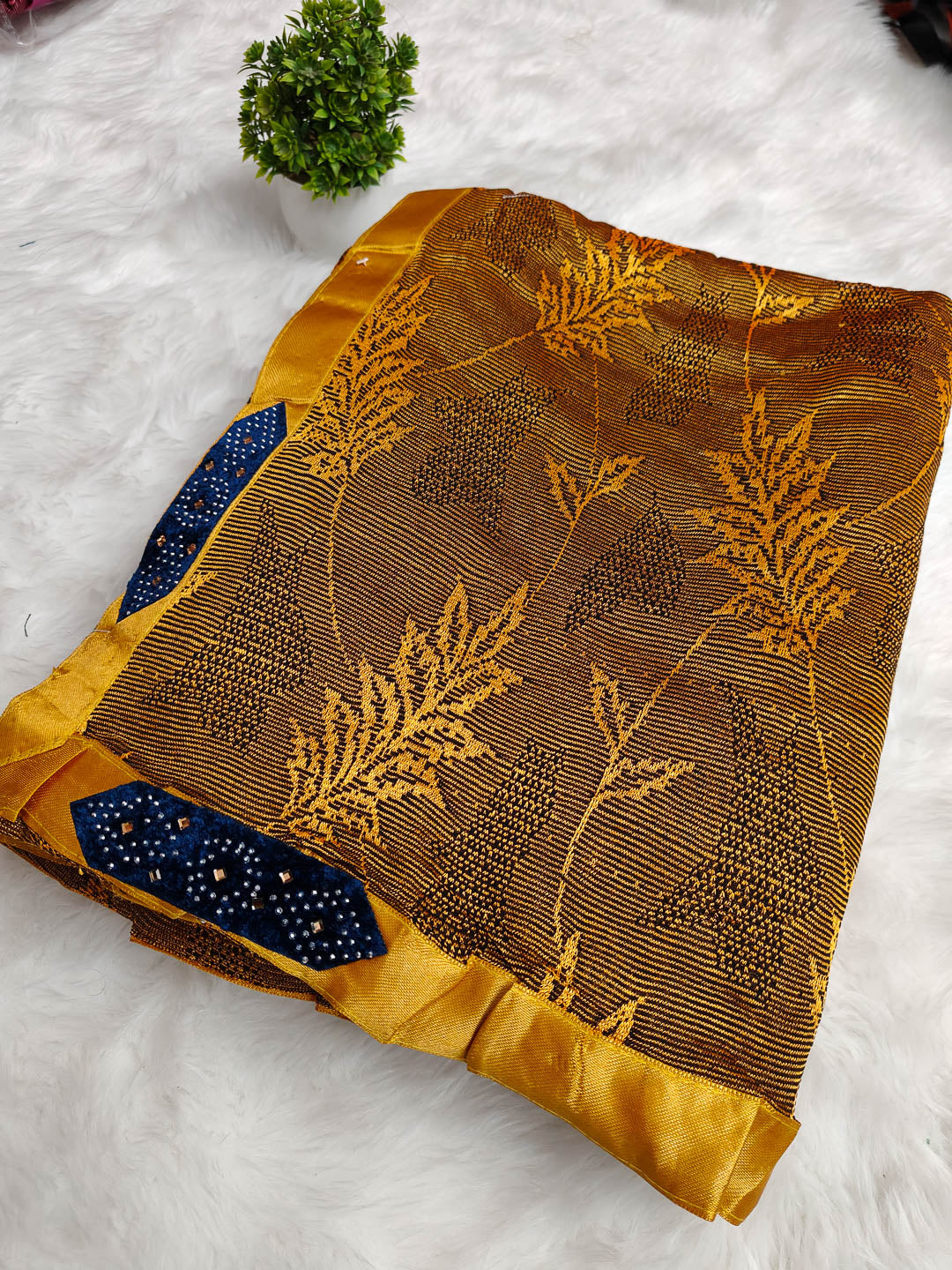 Fancy Designer Sarees With Semi Stictched Blouse