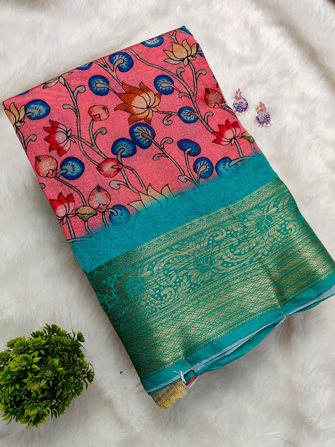 Kalamkari Silk Cotton Saree