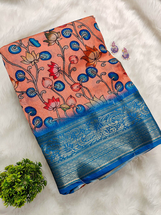 Kalamkari Silk Cotton Saree