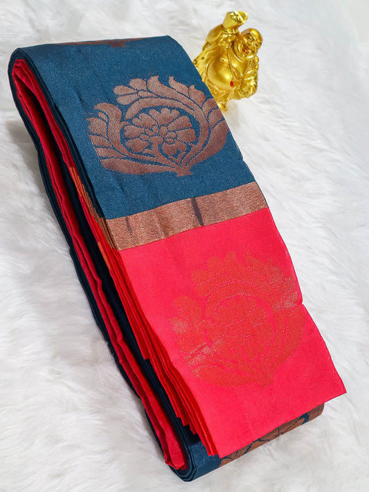 Silk Cotton Border Zai Sarees