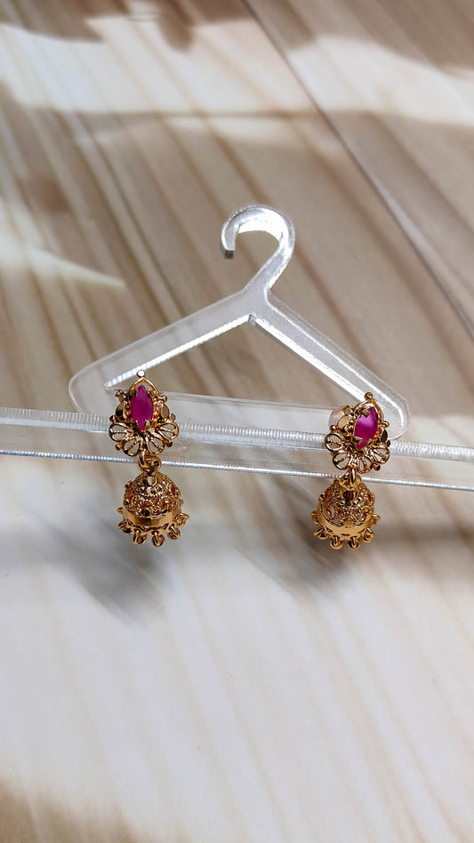 1 Gram Gold Plated Earrings For Women