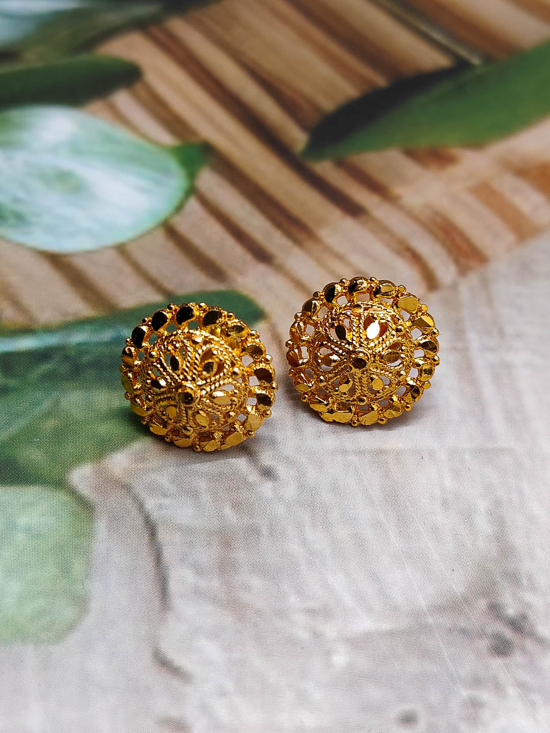 1 Gram Gold Plated Earrings For Women