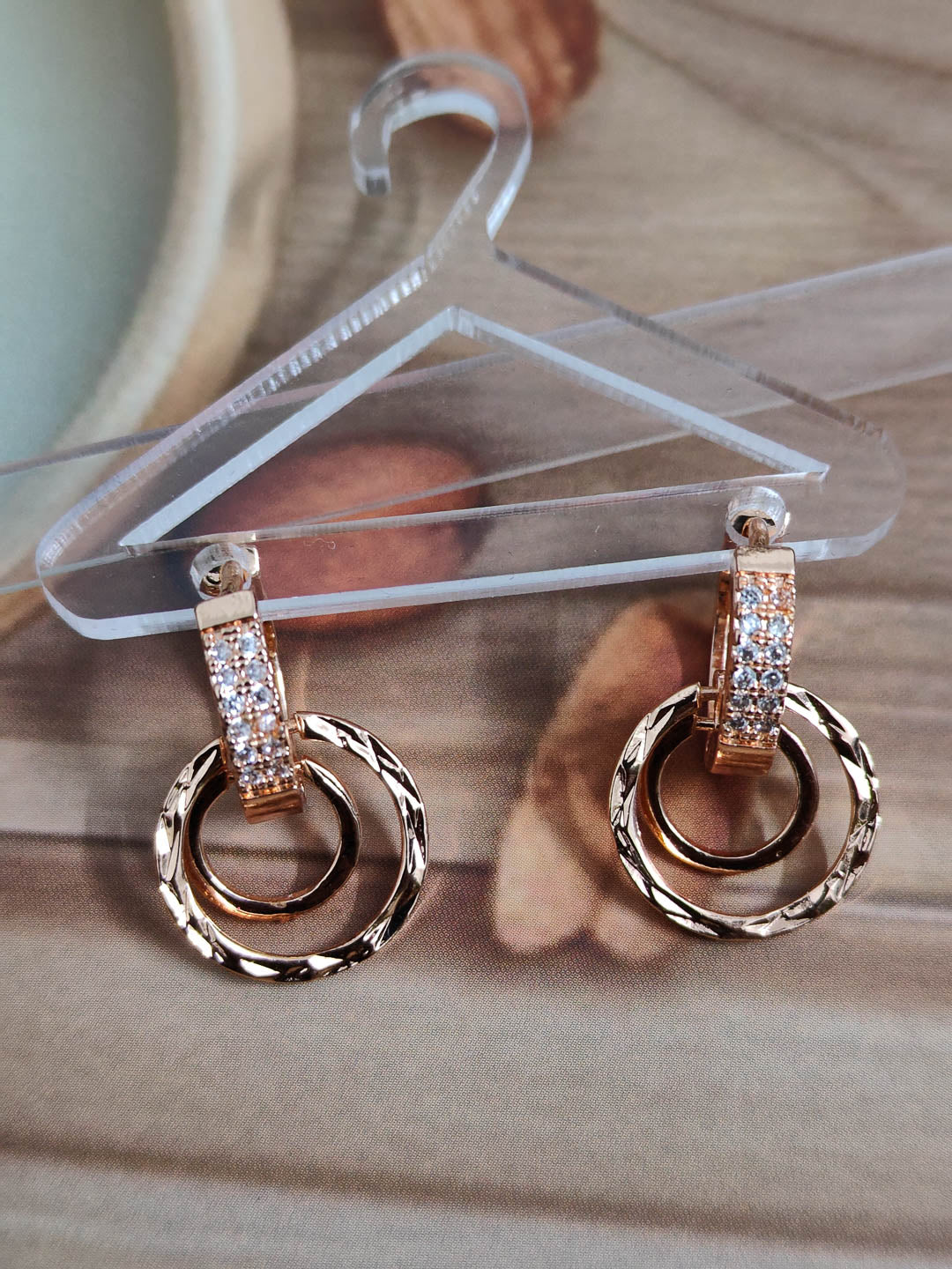 Gold Covering Hoop Earrings For Women