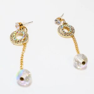 Multicolor Cubic Zirconia/American Diamond Drop Earrings Earrings For Women