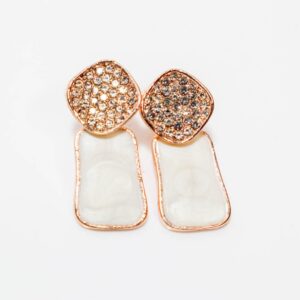 White Artificial Stone Drop Earrings Earrings For Women