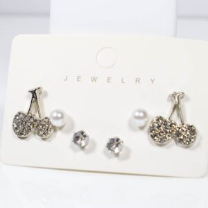 Silver Pearls Drop Earrings Silver Plated Earrings for Women & Girls