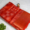 Red Dola Silk Cotton Saree