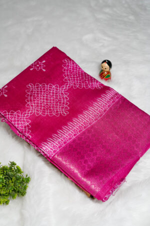 Pink Dola Silk Cotton Saree