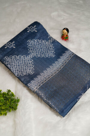 Blue Dola Silk Cotton Saree