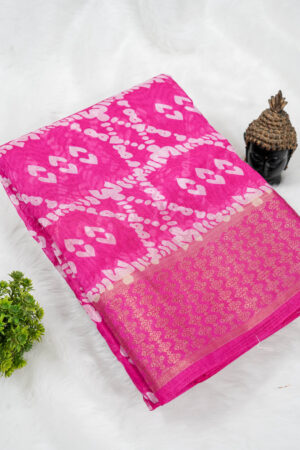 Pink Dola Silk Cotton Saree